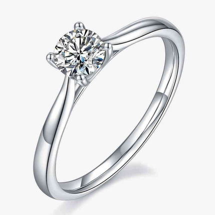 Platinum Moissanite Engagement Ring - Exquisite Symbol of Love