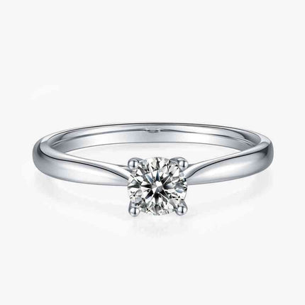 Platinum Moissanite Engagement Ring - Exquisite Symbol of Love