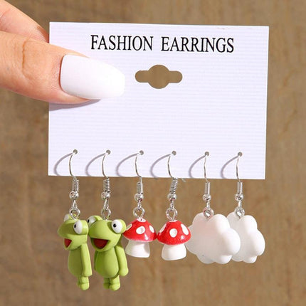 Playful Creatures Earring Set - A Fun Twist for Your Style - Très Elite