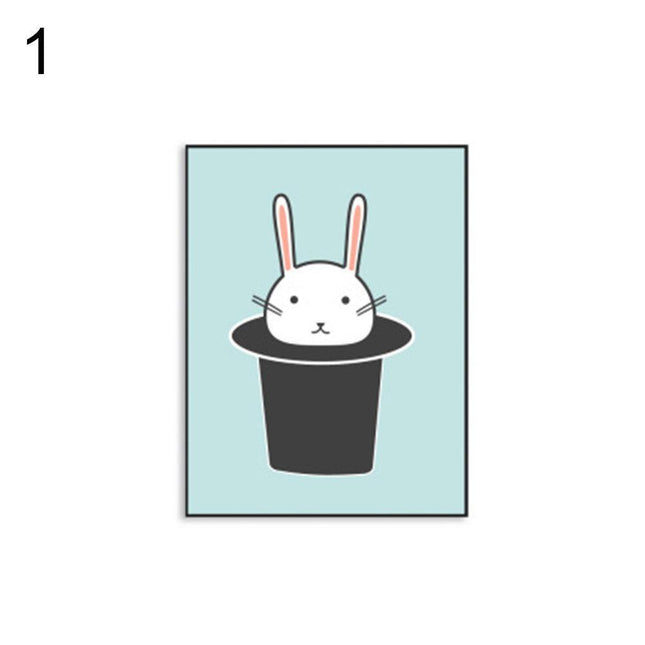 Playful Ice Cream Bunny Canvas Artwork