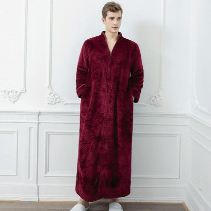 Plush 100% Cotton Cut Velvet Men's Luxury Bathrobe - Unmatched Comfort and Style - Très Elite