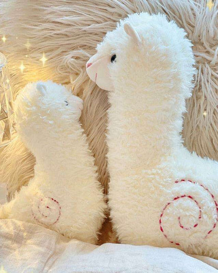 Cheerful Alpaca Sheep Plush Pillow - Adorable Decorative Cushion for Home and Gifts