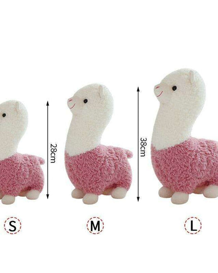 Cheerful Alpaca Sheep Plush Pillow - Adorable Decorative Cushion for Home and Gifts