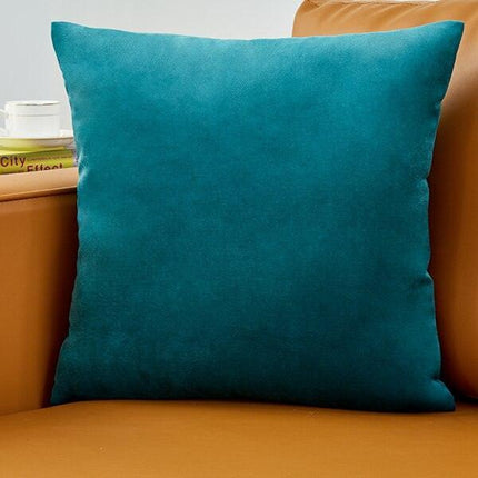 Plush Golden Velvet Pillow Cover Set - Perfect for Home, Vehicle, and Office Elegance