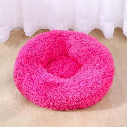 Plush Pet Bed for Cats and Dogs, Machine Washable