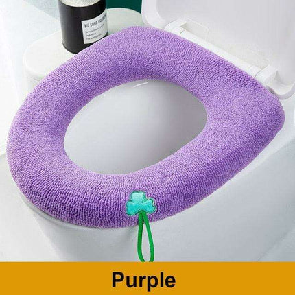 Plush Winter Toilet Seat Cover - Cozy Comfort for Every Bathroom - Très Elite