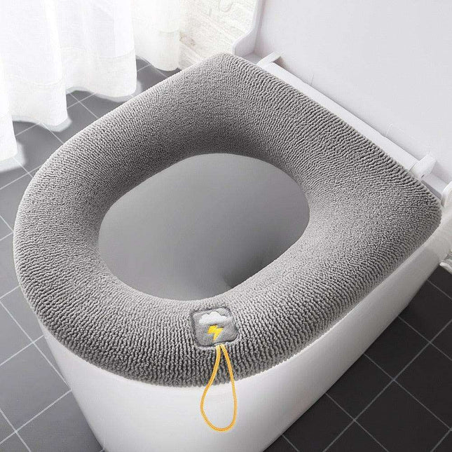 Plush Winter Toilet Seat Cover - Cozy Comfort for Every Bathroom
