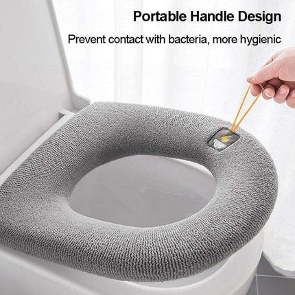 Plush Winter Toilet Seat Cover - Cozy Comfort for Every Bathroom - Très Elite