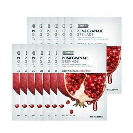 Pomegranate Glow-Enhancing Facial Mask Collection - Revitalizing Skincare Set for Radiant Skin - Très Elite