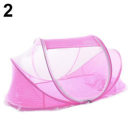 Portable 4-in-1 Baby Travel Crib Tent with Mosquito Net for Safe and Comfortable Adventures
