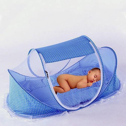 Portable 4-in-1 Baby Travel Crib Tent with Mosquito Net for Safe and Comfortable Adventures