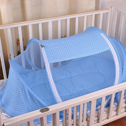 Portable 4-in-1 Baby Travel Crib Tent with Mosquito Net for Safe and Comfortable Adventures