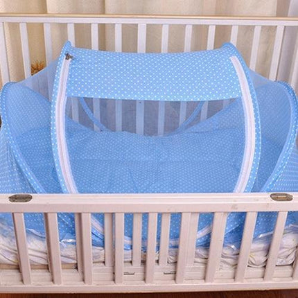 Portable 4-in-1 Baby Travel Crib Tent with Mosquito Net for Safe and Comfortable Adventures
