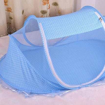 Portable 4-in-1 Baby Travel Crib Tent with Mosquito Net for Safe and Comfortable Adventures