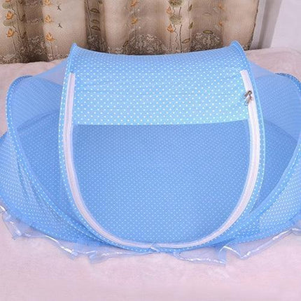 Portable 4-in-1 Baby Travel Crib Tent with Mosquito Net for Safe and Comfortable Adventures