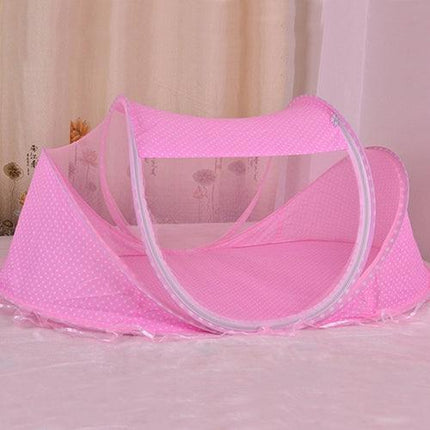 Portable 4-in-1 Baby Travel Crib Tent with Mosquito Net for Safe and Comfortable Adventures