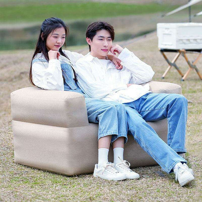 Portable Inflatable Lounger for Outdoor Relaxation with Waterproof Design