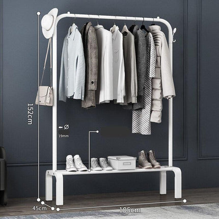 Portable Stainless Steel Folding Laundry Rack with Wheels for Easy Drying - Très Elite
