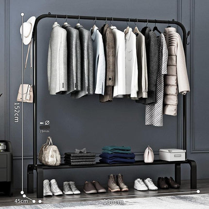 Portable Stainless Steel Folding Laundry Rack with Wheels for Easy Drying - Très Elite