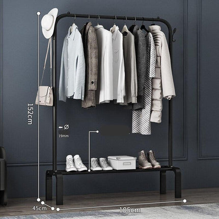 Portable Stainless Steel Folding Laundry Rack with Wheels for Easy Drying - Très Elite