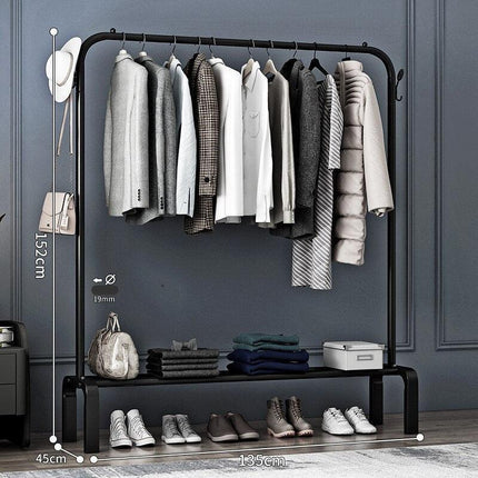 Portable Stainless Steel Folding Laundry Rack with Wheels for Easy Drying- Très Elite- Très Elite