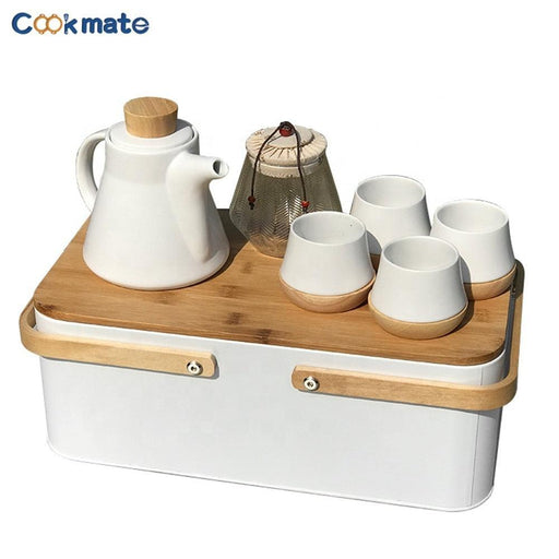 Portable Tea Time Delight: Chic Metal Case for Tea Aficionados - The Ultimate Gift for Any Celebration - Très Elite