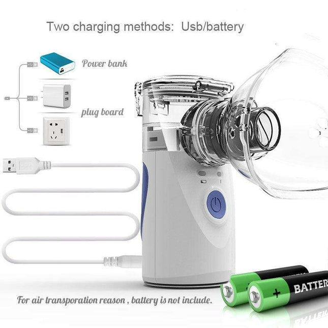 Portable Ultrasonic Mesh Nebulizer for Effortless On-the-Go Respiratory Care