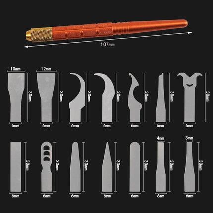 Precision IC Chip Repair Blade Set - Premium Quality Toolkit for Mobile Devices and Computers - Très Elite