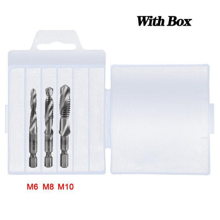 Precision Tap Set with Titanium Coating and Spiral Flute Design for Efficient Tapping and Chamfering - Très Elite