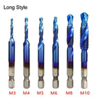 6Pcs Blue Long