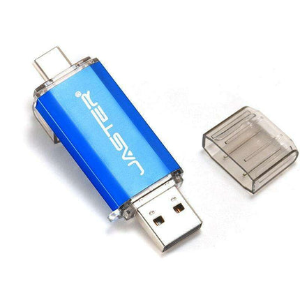 Premium 2-in-1 Type-C USB Flash Drive - Golden Metal Design with High-Speed Data Transfer and Enhanced Security - Très Elite