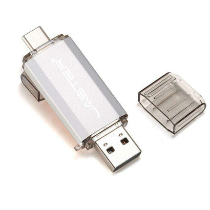 Premium 2-in-1 Type-C USB Flash Drive - Golden Metal Design with High-Speed Data Transfer and Enhanced Security - Très Elite