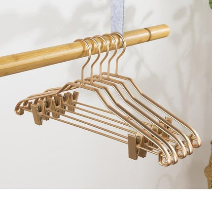 Premium Anti-Slip Trouser Hanger Collection - 5 Pack in Robust Metal & Aluminum Alloy