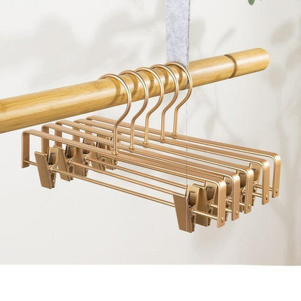 Premium Anti-Slip Trouser Hanger Collection - 5 Pack in Robust Metal & Aluminum Alloy