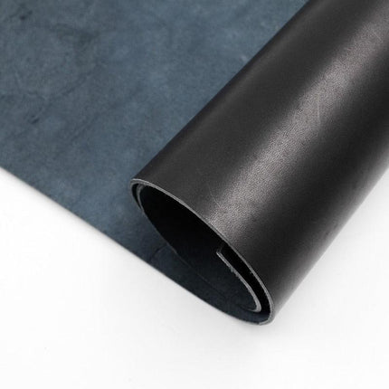 Premium Black Cowhide Leather Crafting Set with Essential Tools for Artisans - Très Elite