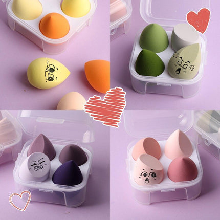 Premium Blending Sponge Set - 4 Latex-Free Makeup Tools for Flawless Application - Très Elite