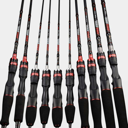 Premium Carbon Fiber Baitcasting Rod Set for Precision Fishing Adventures - Très Elite