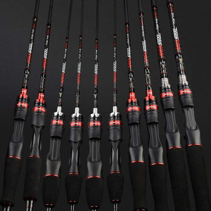 Premium Carbon Fiber Baitcasting Rod Set for Precision Fishing Adventures - Très Elite