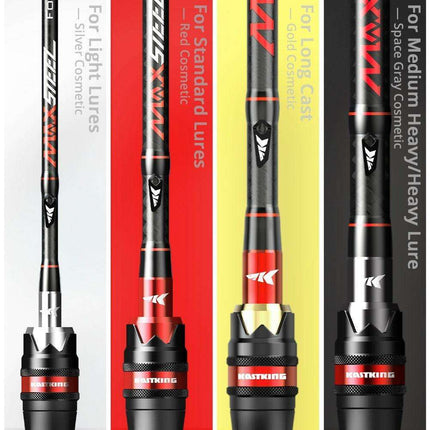 Premium Carbon Fiber Baitcasting Rod Set for Precision Fishing Adventures - Très Elite
