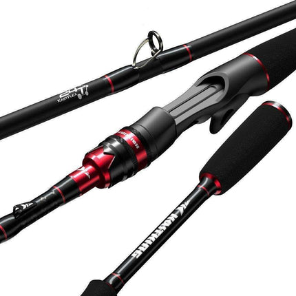 Premium Carbon Fiber Baitcasting Rod Set for Precision Fishing Adventures - Très Elite