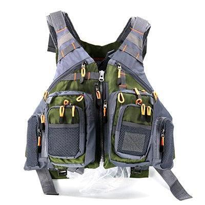Premium Fishing Vest for Outdoor Adventures with Safety Features and Ample Storage