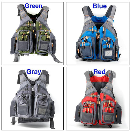 Premium Fishing Vest for Outdoor Adventures with Safety Features and Ample Storage