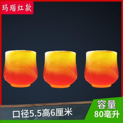 Premium Sheep Fat Jade Porcelain Tea Cup Set - Luxurious Chinese Kung Fu Tea Experience for Enthusiasts - Très Elite