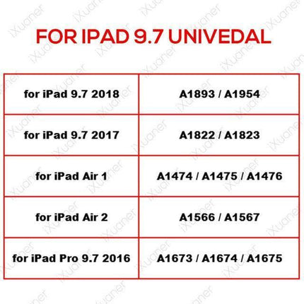 Premium Tempered Glass Screen Protector for iPad Air 2/Pro 9.7/Pro 11 - Ultra Clear Defense Shield - Très Elite