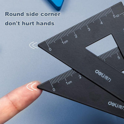 Professional Geometry Tool Kit: Premium Metal Ruler and Protractor Set - Enhance Your Design Capabilities - Très Elite
