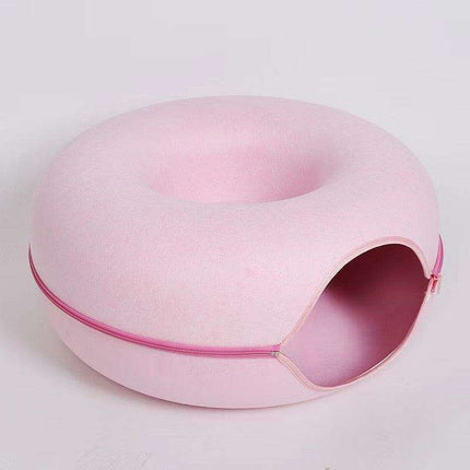 Purrfect Play Oasis: Versatile Cat Tunnel Bed with Training Features - Très Elite