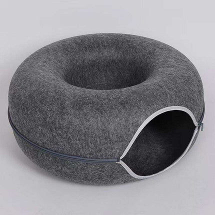 Purrfect Play Oasis: Versatile Cat Tunnel Bed with Training Features - Très Elite