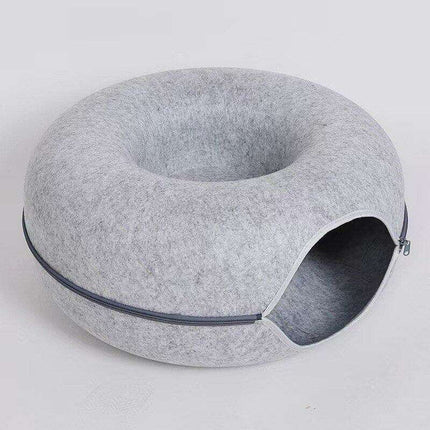 Purrfect Play Oasis: Versatile Cat Tunnel Bed with Training Features - Très Elite