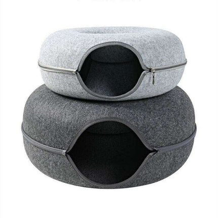 Purrfect Play Oasis: Versatile Cat Tunnel Bed with Training Features - Très Elite