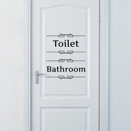Quirky Toilet-Themed PVC Wall Decal Sticker for Bathroom Makeover - Très Elite